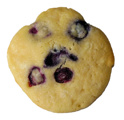 Crafted to mimic the harmonious flavors of a Blueberry Muffin. This buttery citrus flavored soft cookie with Fresh Blueberries and White Chocolate Chunks is sure to be your go to favorite.